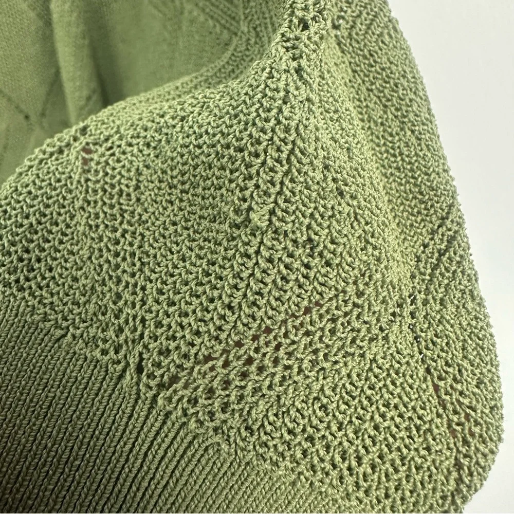 Aritzia Wilfred Dainty Cardigan Green Sz Small - Picture 11 of 11